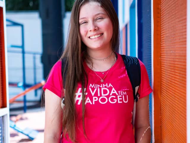 Aluna Apogeu dos Anos Finais na unidade escolar